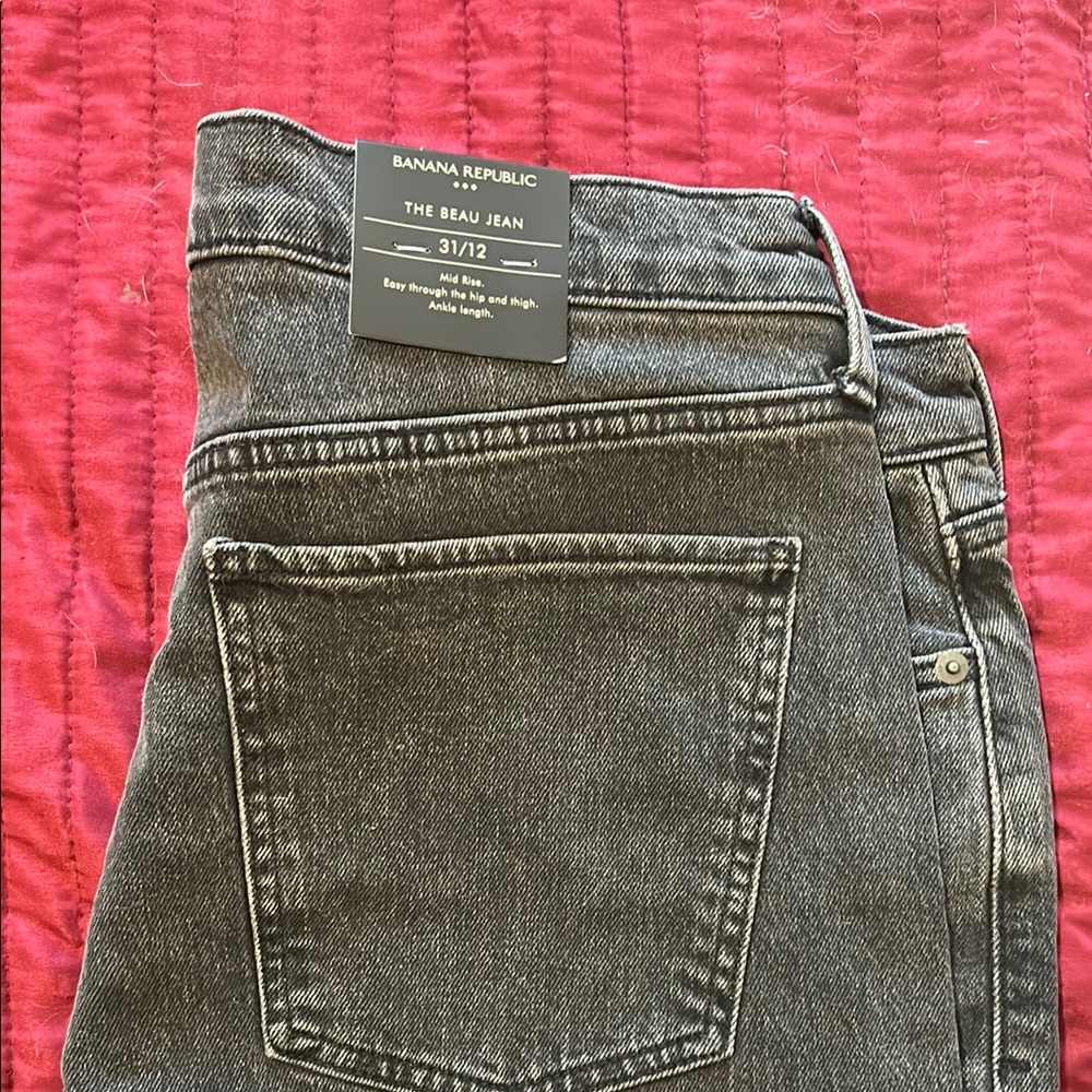 Banana Republic Women's Dark Gray Boyfriend Jeans